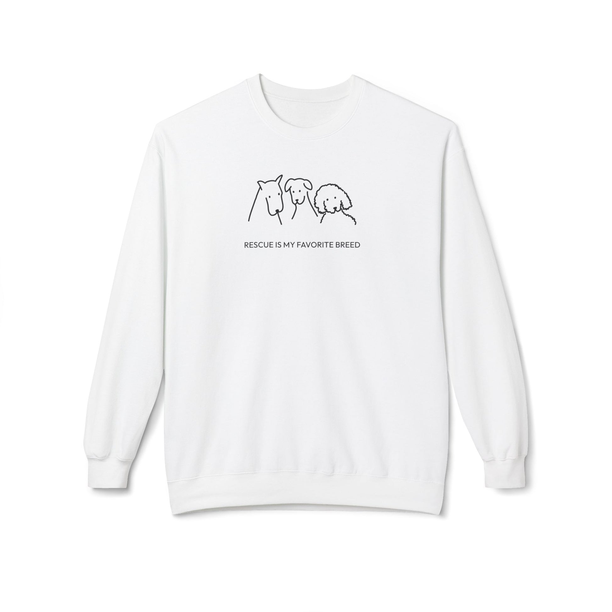Rescue Is My Favorite Breed | Softstyle Fleece Sweatshirt | Rescue Collection