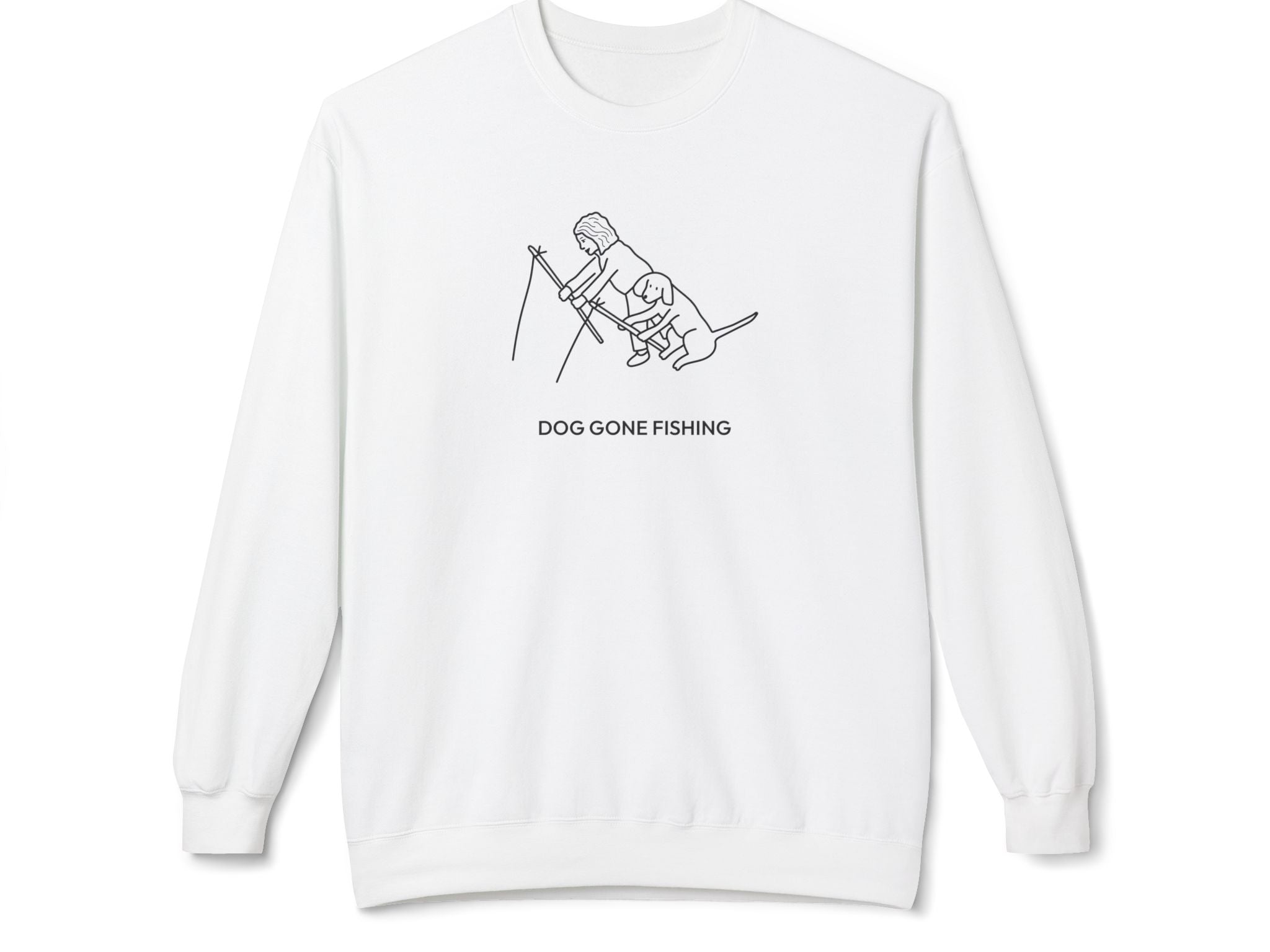 Dog Gone Fishing | Soft Fleece Sweatshirt | Summer Collection