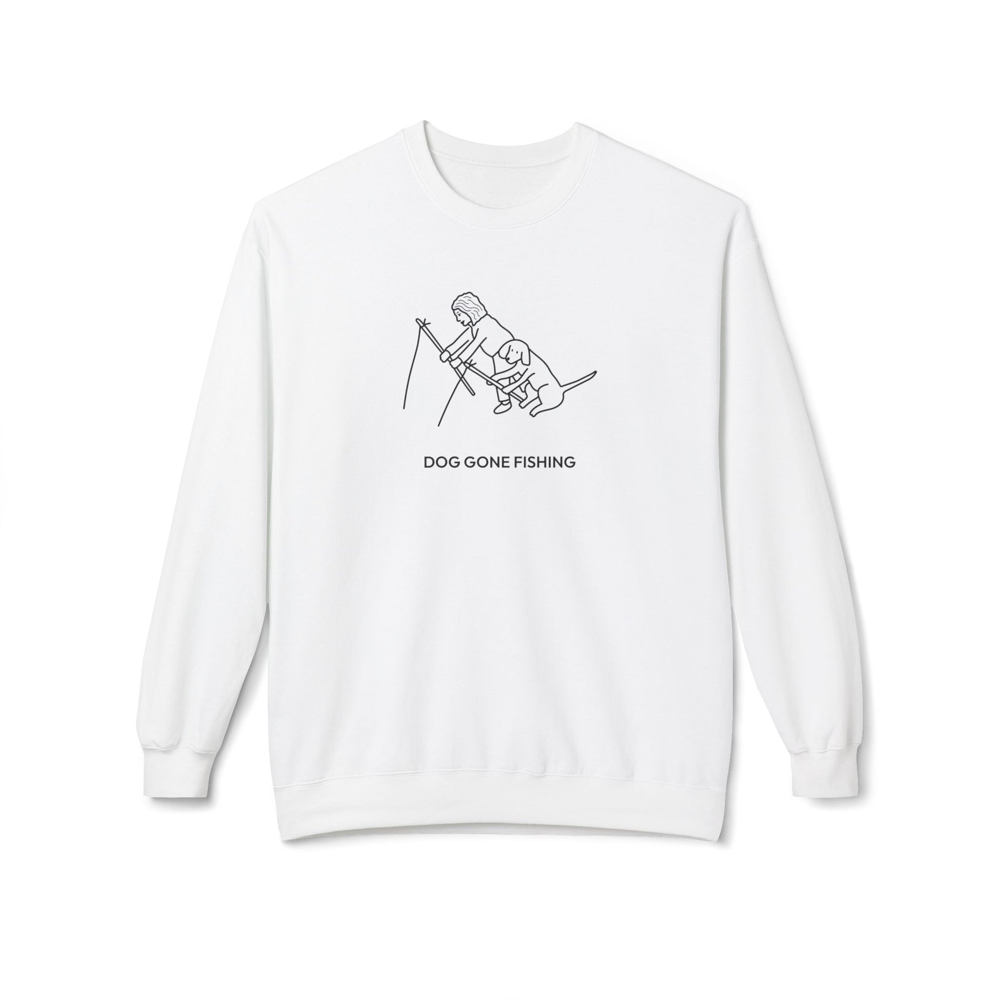 Dog Gone Fishing | Soft Fleece Sweatshirt | Summer Collection