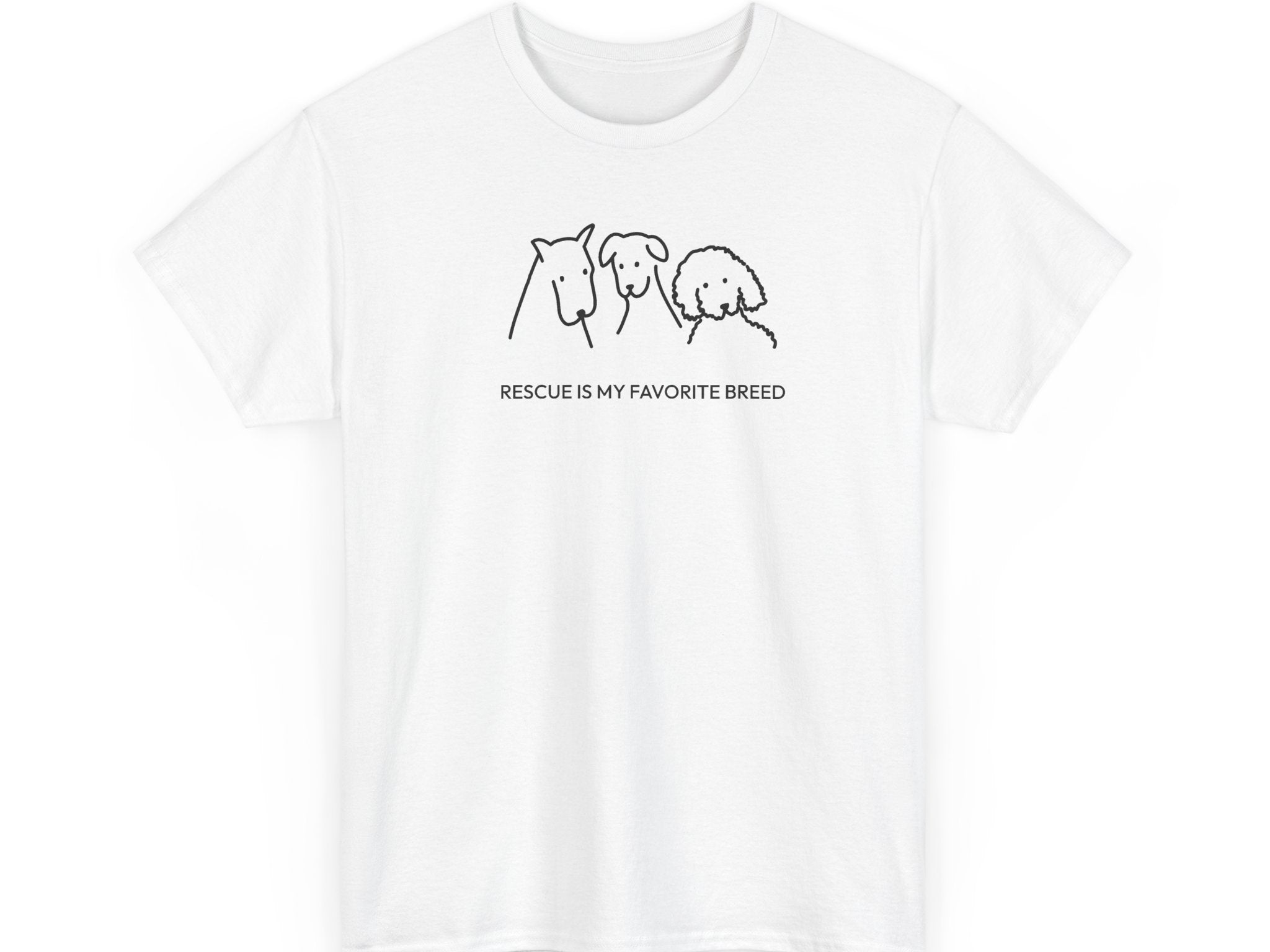 Rescue Is My Favorite Breed | Soft Cotton Tee | Rescue Collection