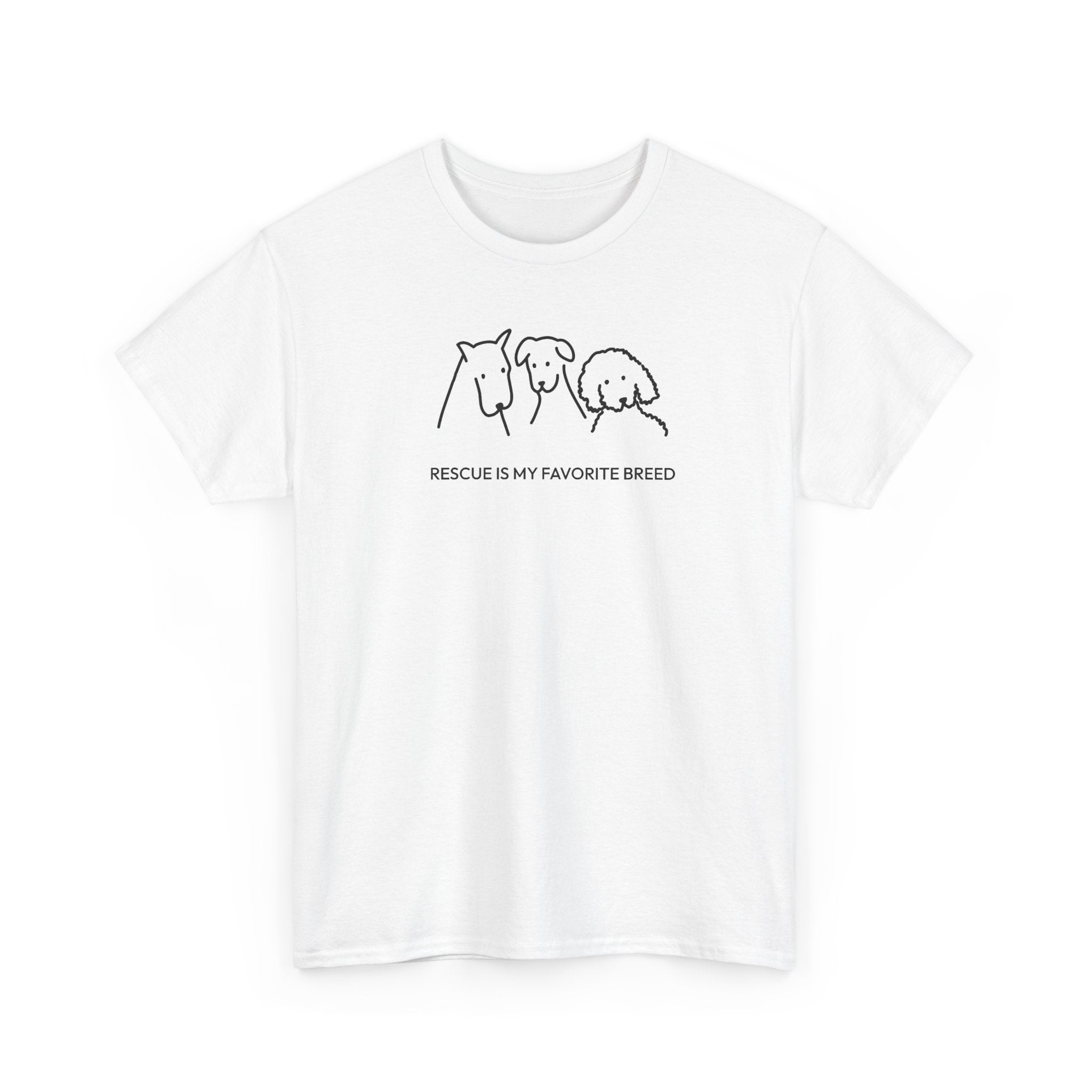Rescue Is My Favorite Breed | Soft Cotton Tee | Rescue Collection