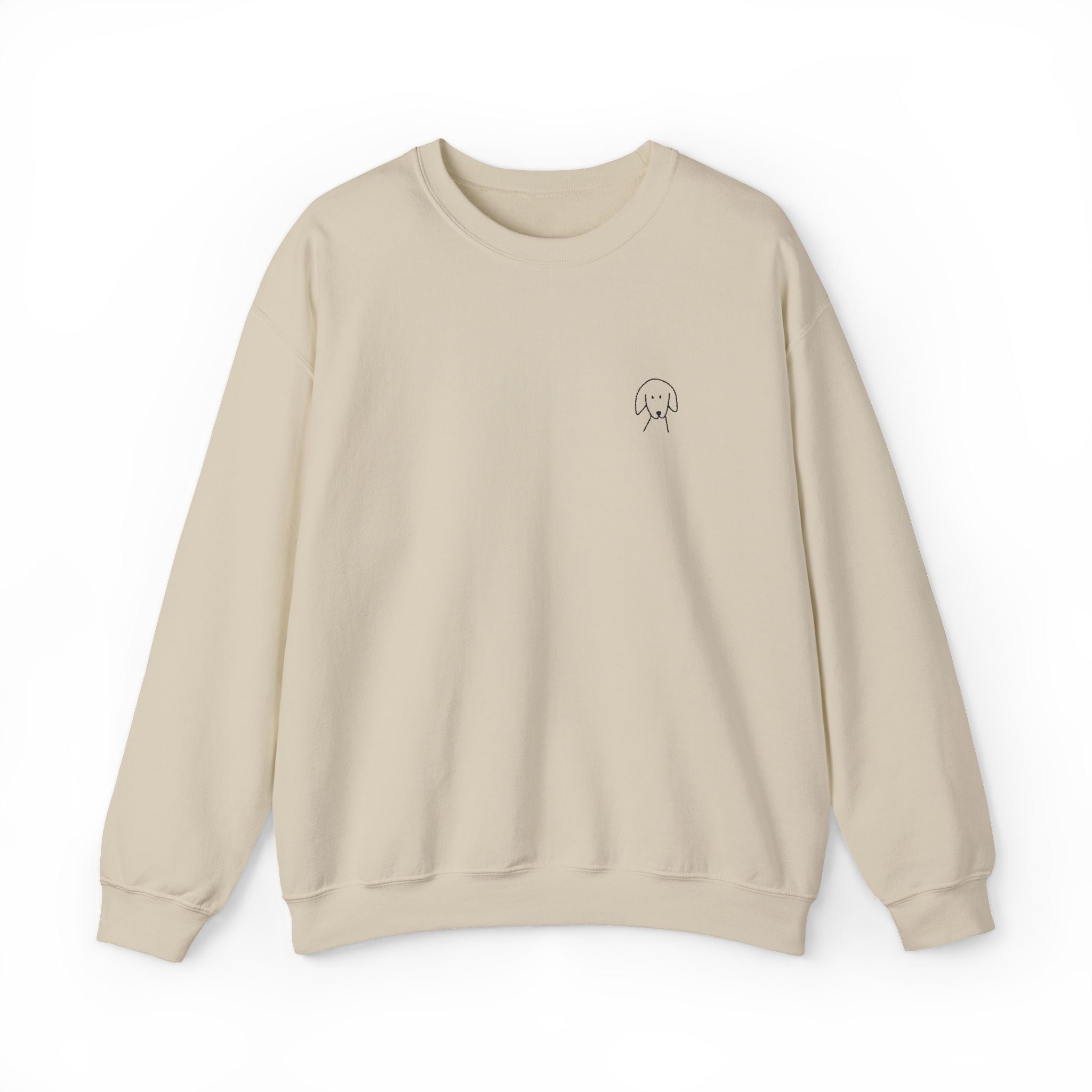 Unisex Crewneck Sweatshirt With Embroidered MoreWoof Logo