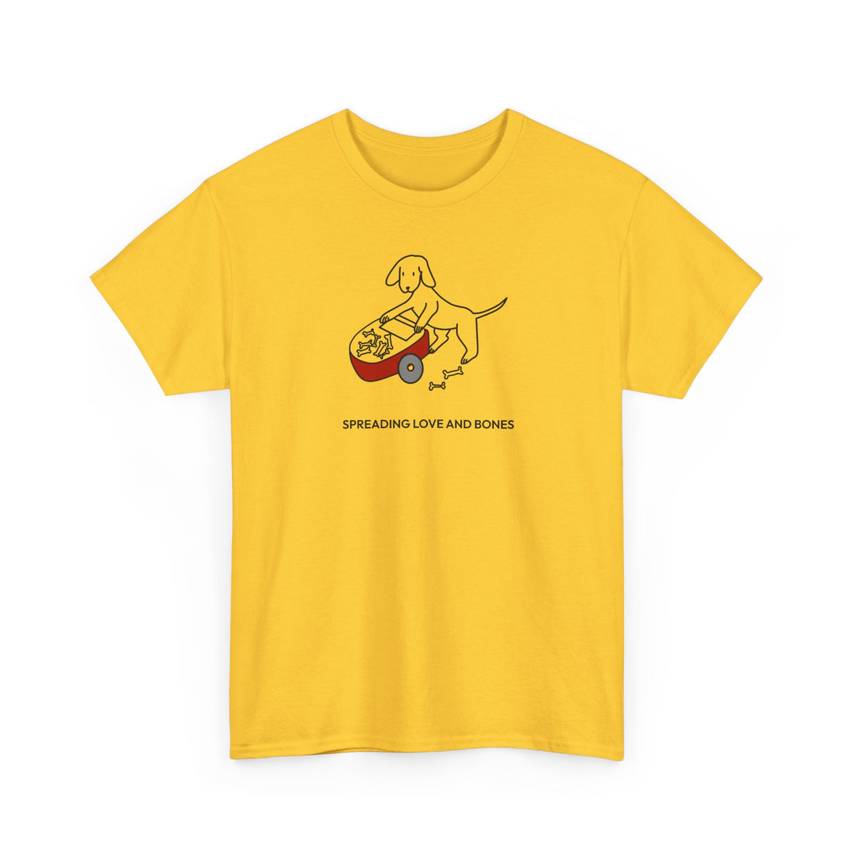 Spreading Love And Bones | Soft Cotton Tee | Color Collection