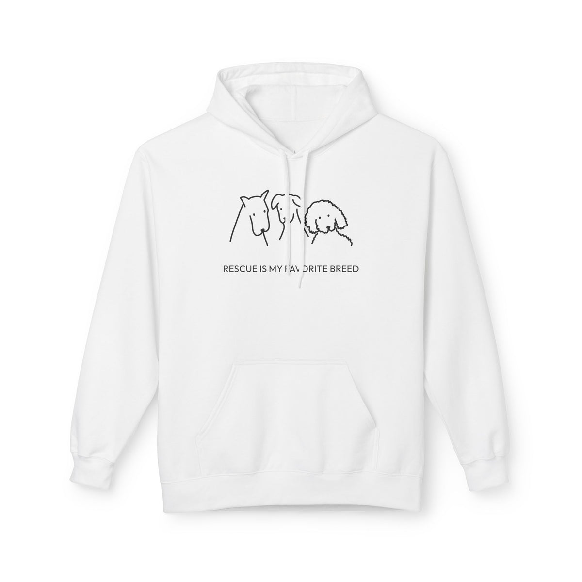 Rescue Is My Favorite Breed | Soft Fleece Hoodie | Rescue Collection