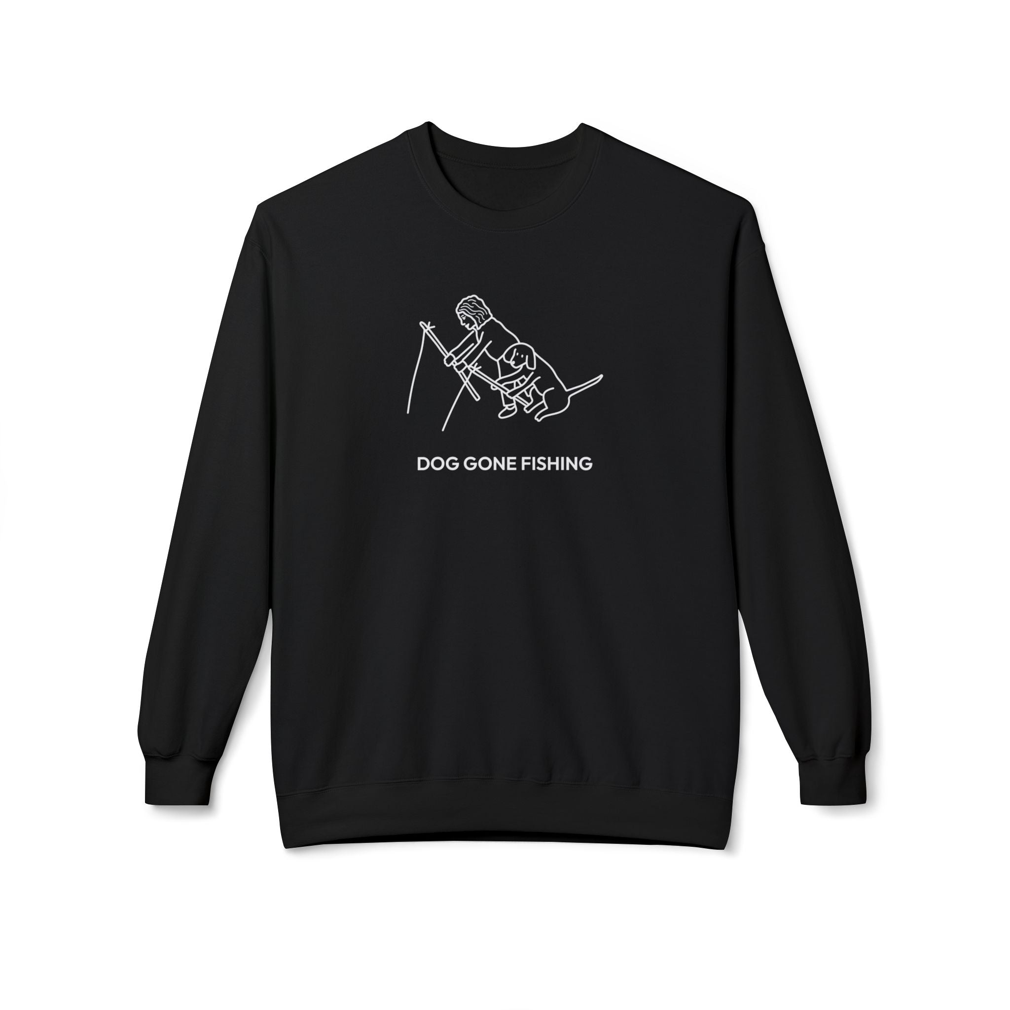 Dog Gone Fishing | Soft Fleece Sweatshirt | Summer Collection
