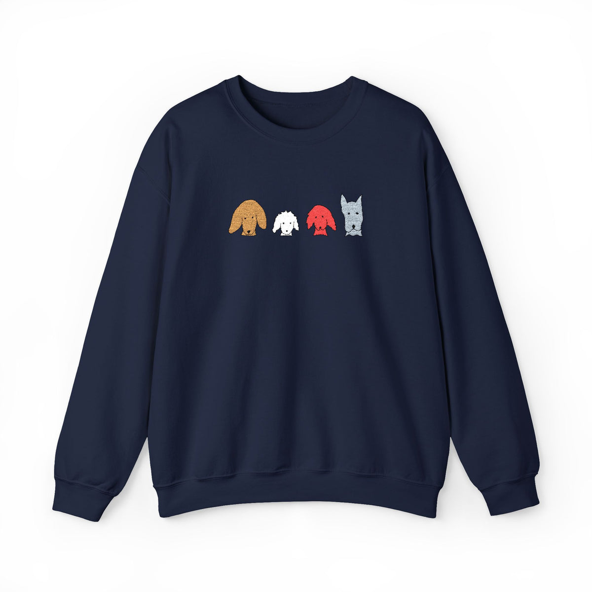 Fall For Dogs (No Text) | Embroidered Sweatshirt | Color Collection| Fall Collection