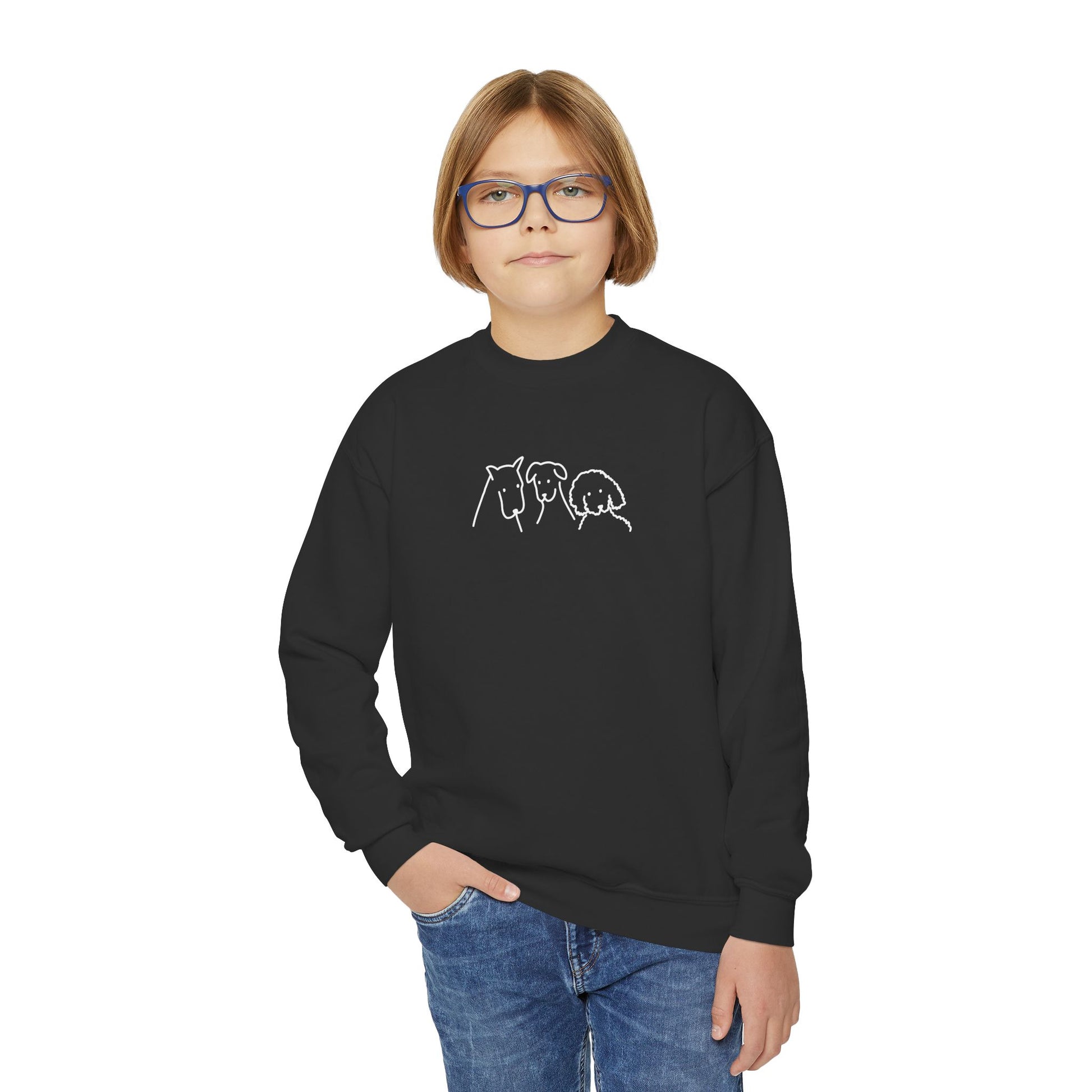 Three Dogs | Youth Sweatshirt