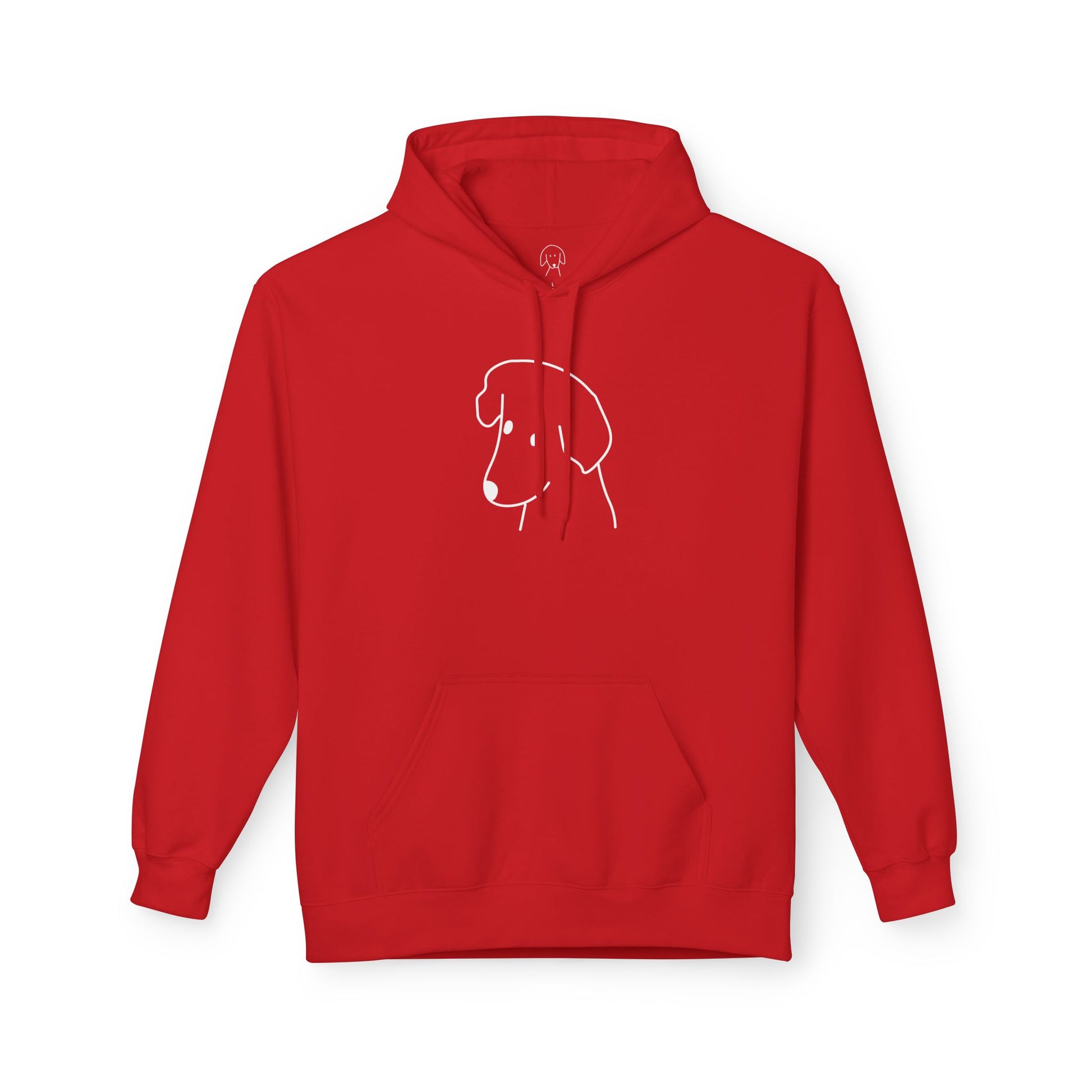 "Happy Dog" | Softstyle Fleece Hoodie | Face Time Collection