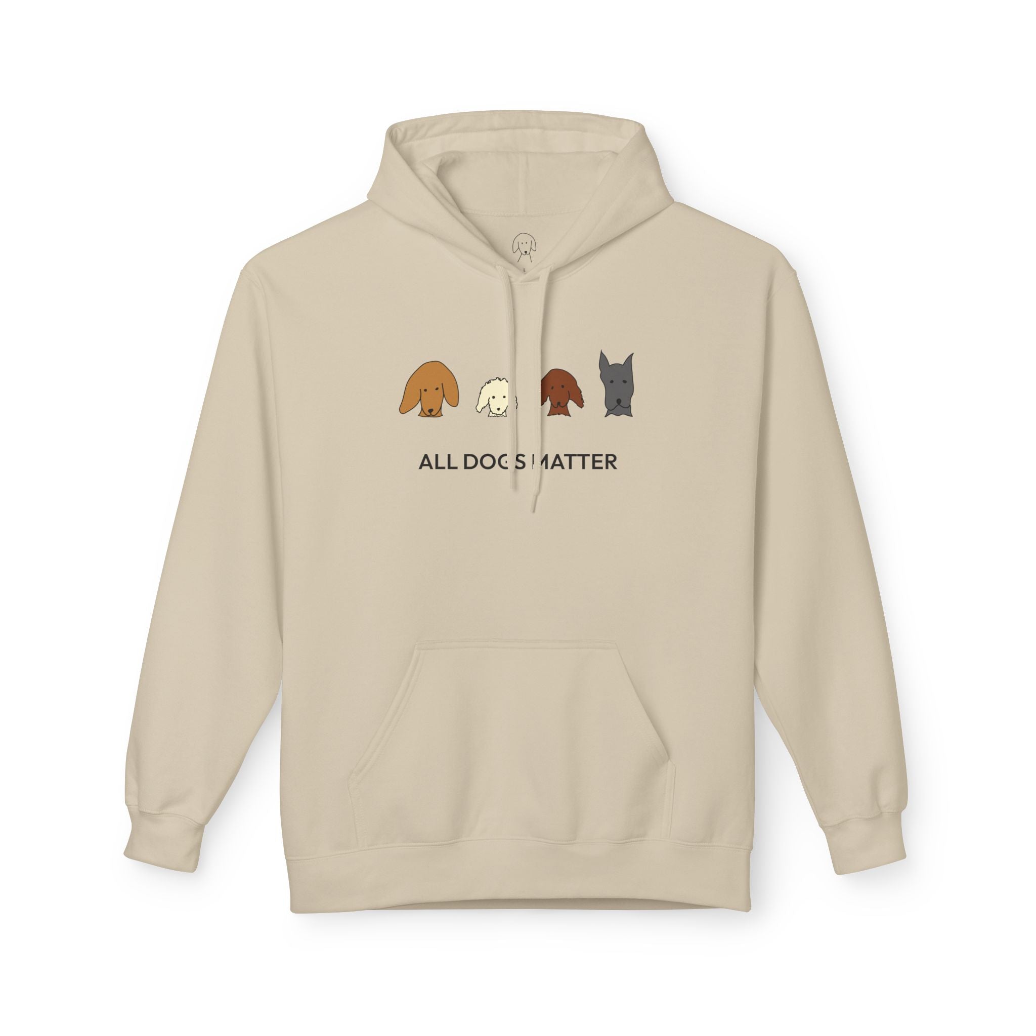 All Dogs Count (No Text) | Soft Fleece Hoodie | Rescue Collection | Color Collection