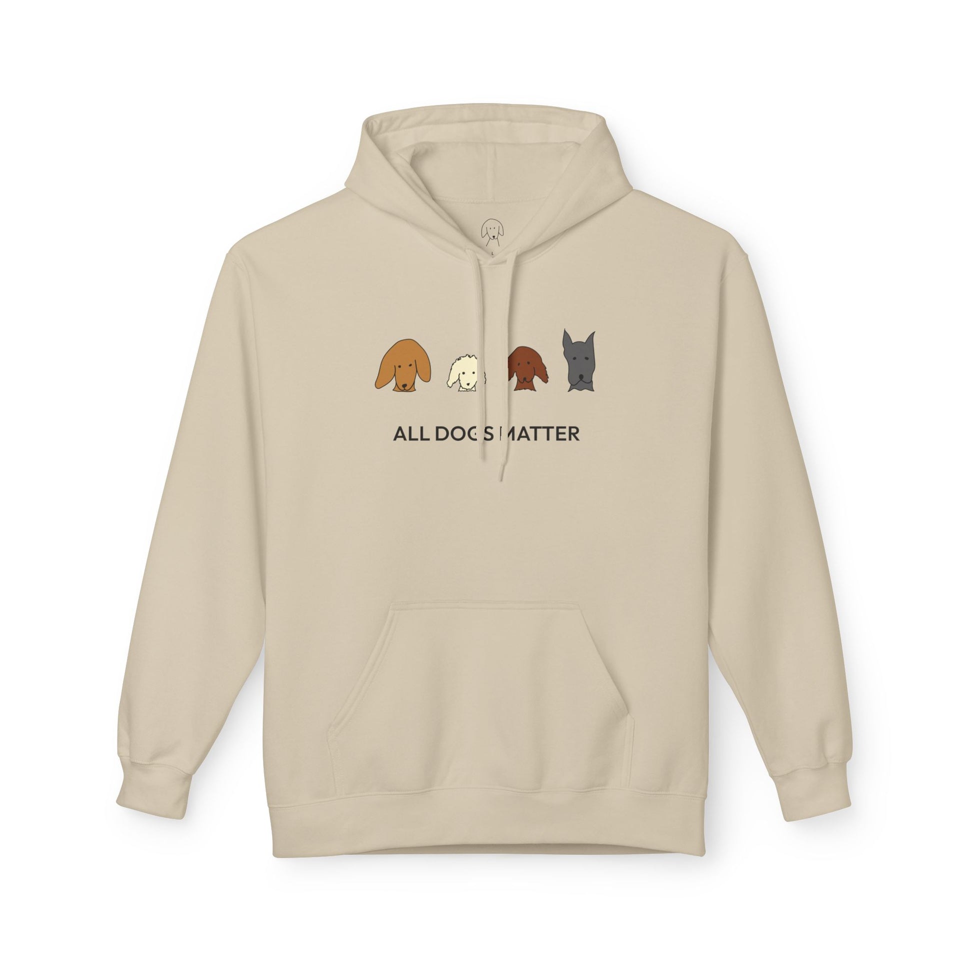 All Dogs Count (No Text) | Soft Fleece Hoodie | Rescue Collection | Color Collection