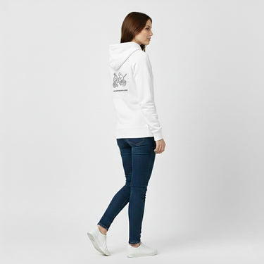 Life Is Better With A Dog -- Bicycle (Back Print) | Softstyle Fleece Hoodie