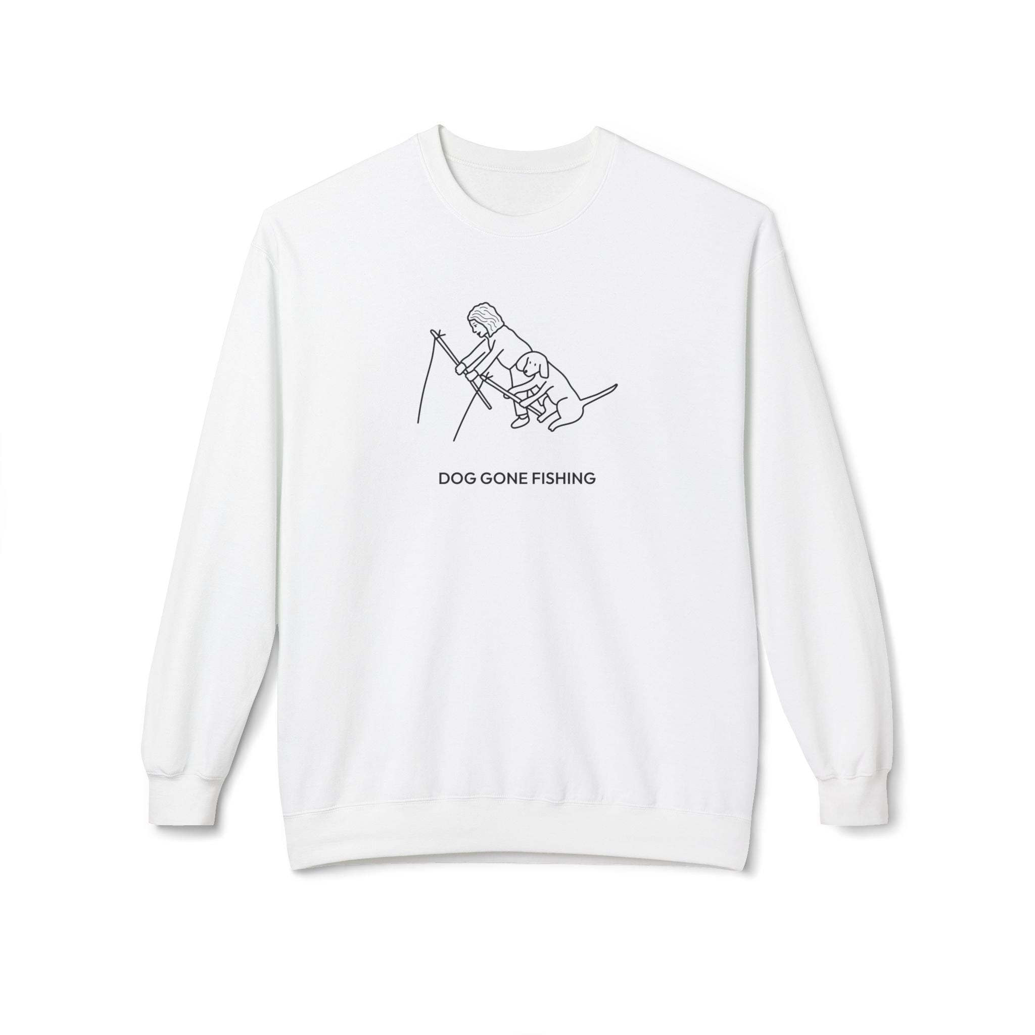 Dog Gone Fishing | Soft Fleece Sweatshirt | Summer Collection