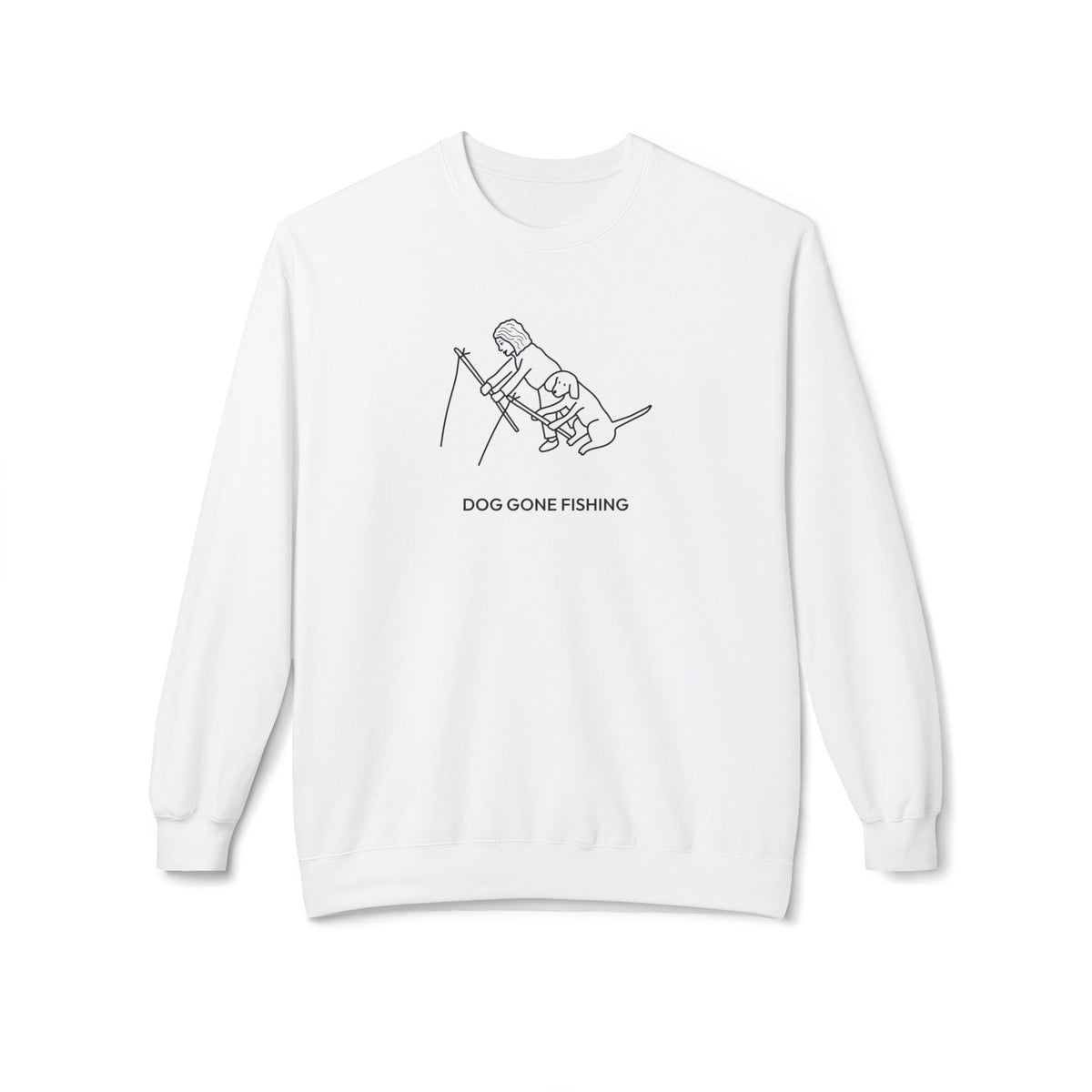 Dog Gone Fishing | Soft Fleece Sweatshirt | Summer Collection