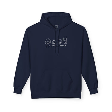 All Dogs Matter | Morewoof Softstyle Fleece Hoodie | Rescue Collection