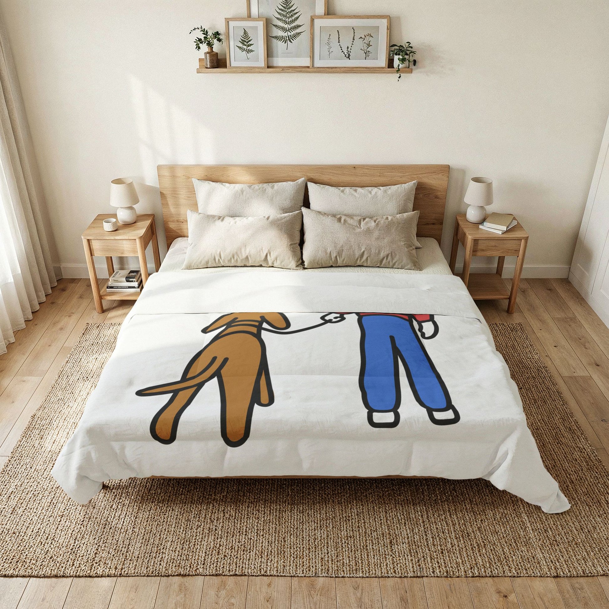 Throw Blanket — "You'll Never Walk Alone" Cozy Cotton Comforter