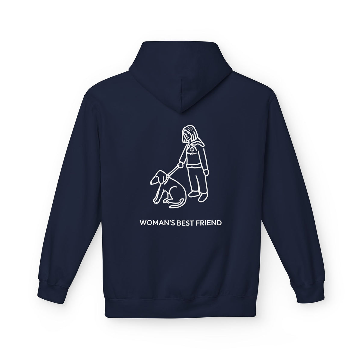 Woman's Best Friend (Back Print) | Soft Fleece Hoodie