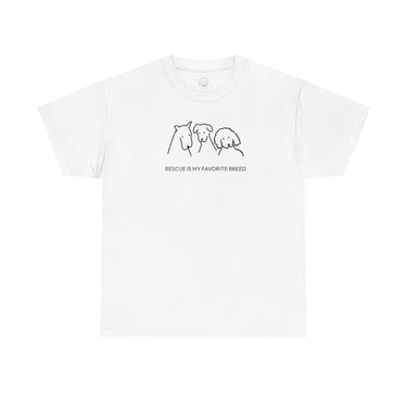 Rescue Is My Favorite Breed | Soft Cotton Tee | Rescue Collection