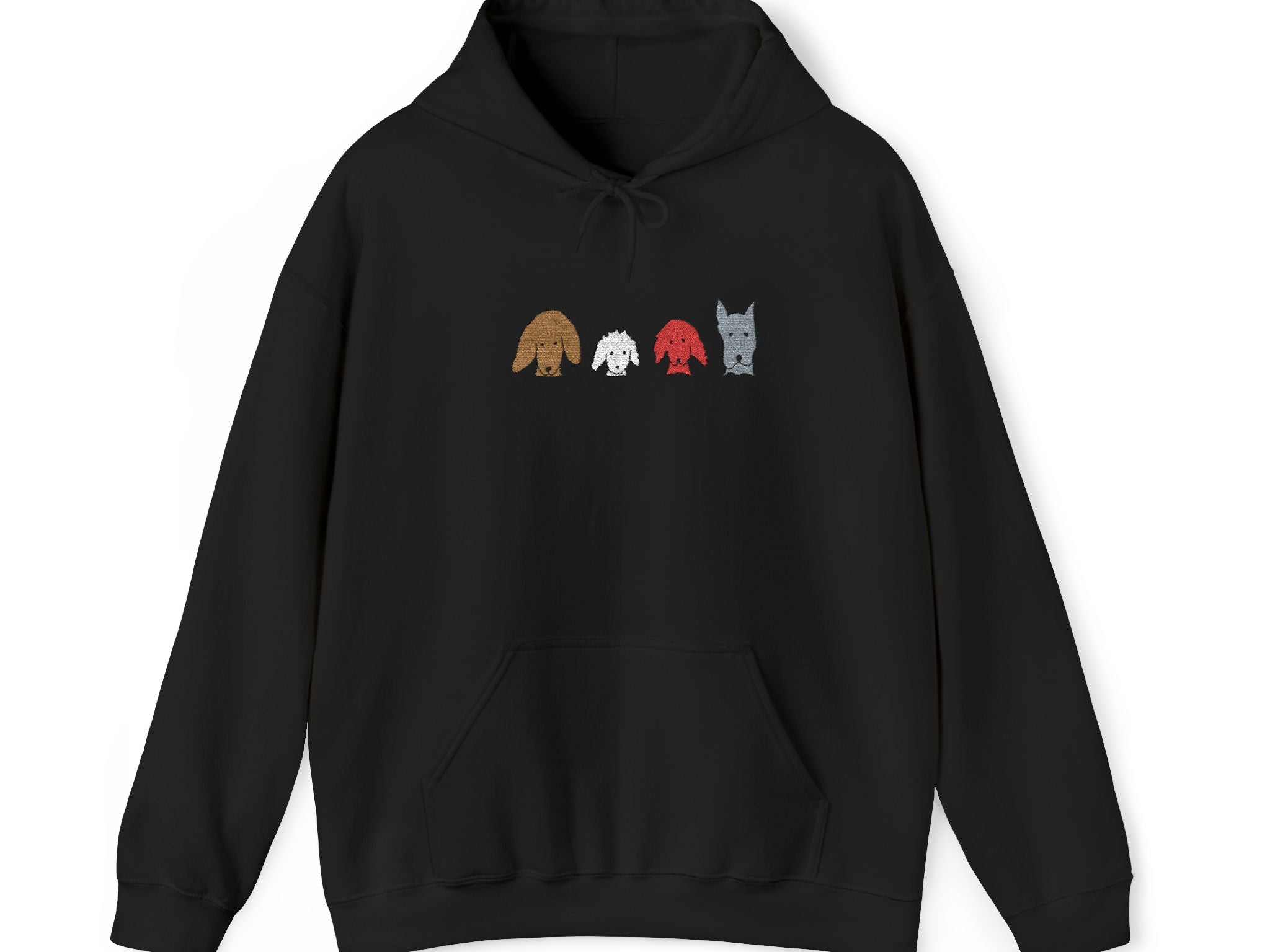 Fall For Dogs (No Text) | Embroidered Hoodie | Color Collection| Fall Collection