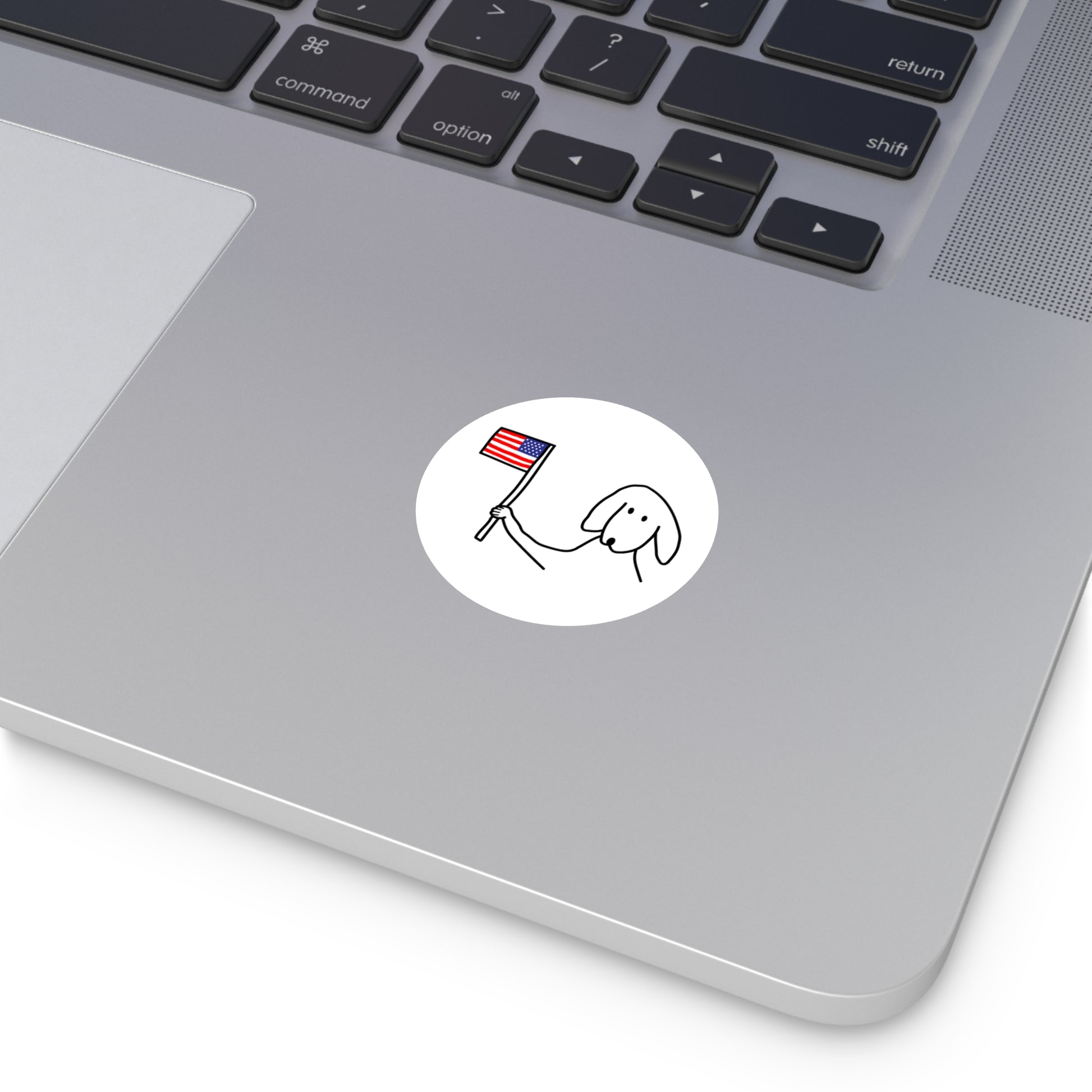 Round Vinyl Sticker | "Doggone Proud"