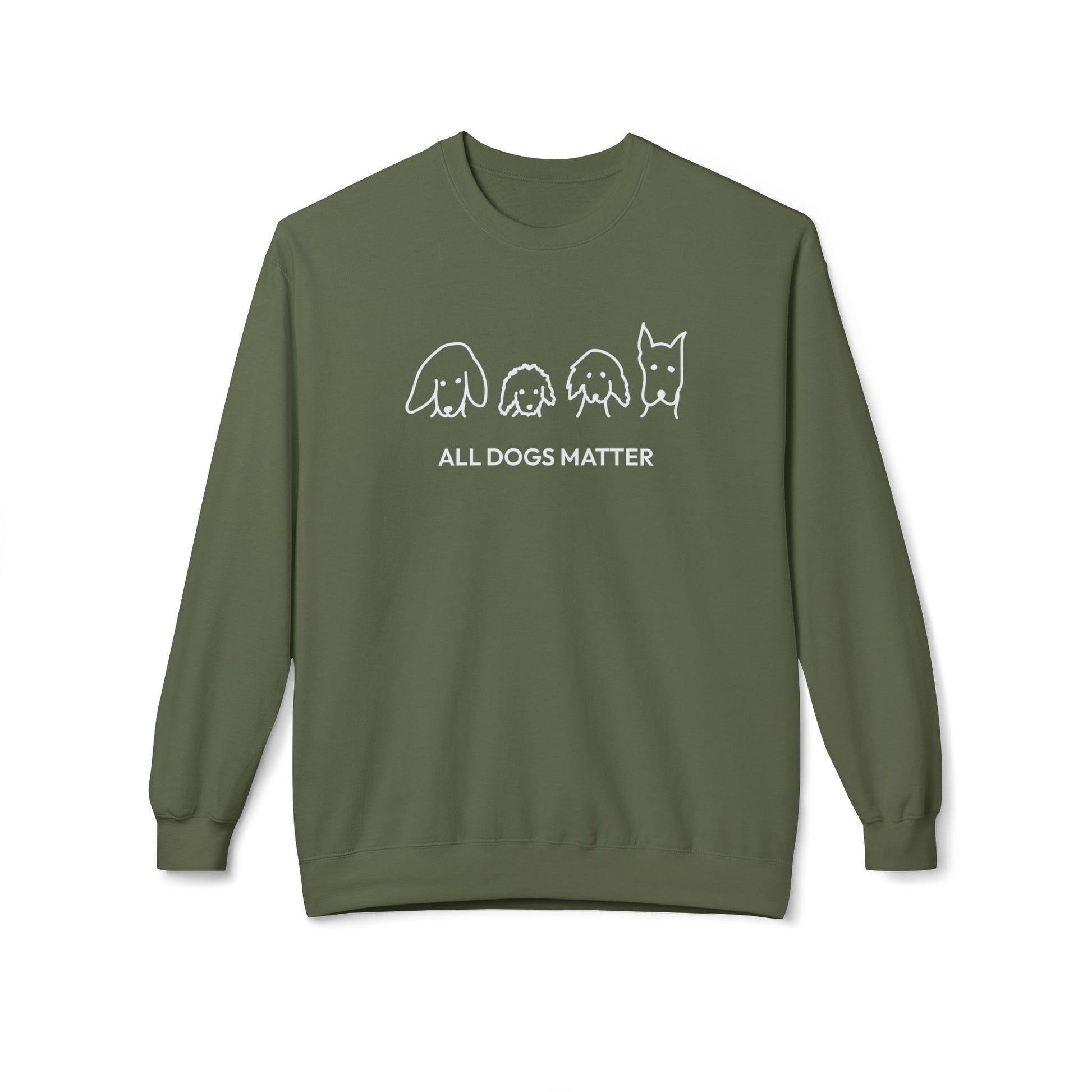 All Dogs Matter | Softstyle Fleece Sweatshirt | Rescue Collection