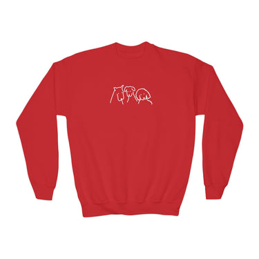 Three Dogs | Youth Crewneck Sweatshirt