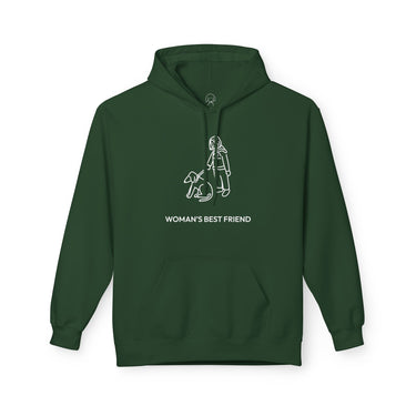 Woman's Best Friend | Softstyle Fleece Hoodie for Dog Lovers