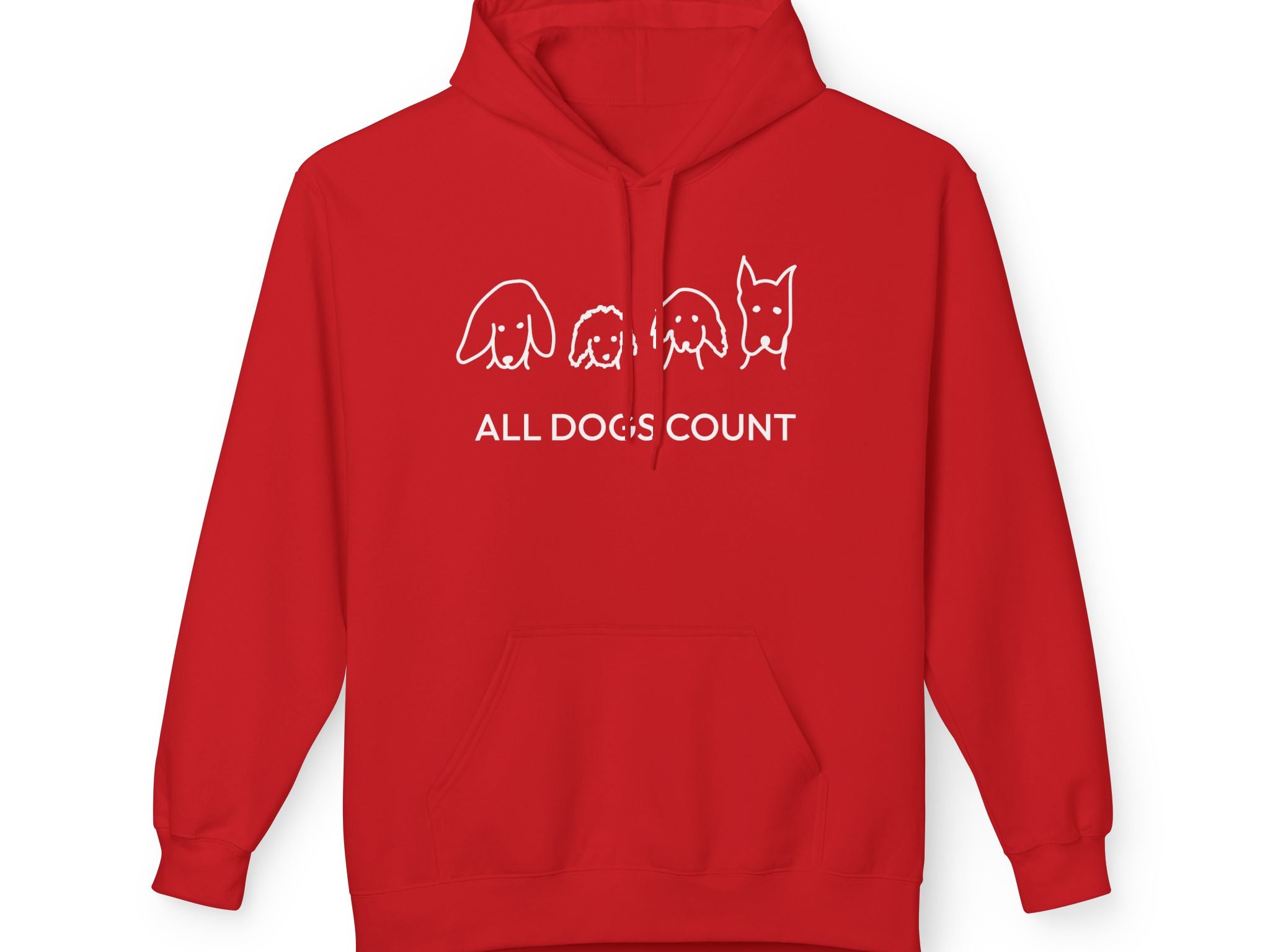 All Dogs Count | Soft Fleece Hoodie | Rescue Collection