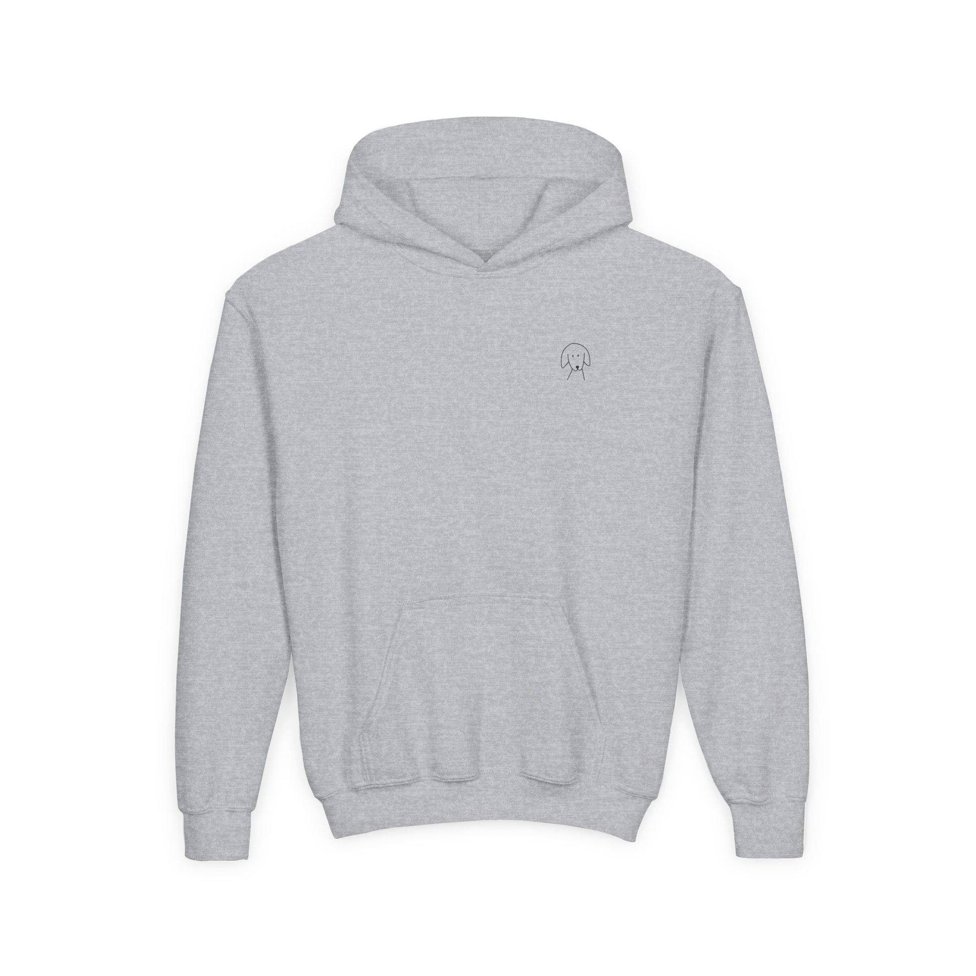 "Better Together" Youth Hoodie (Back Print Design) for Kids Who Love Dogs | Color Collection