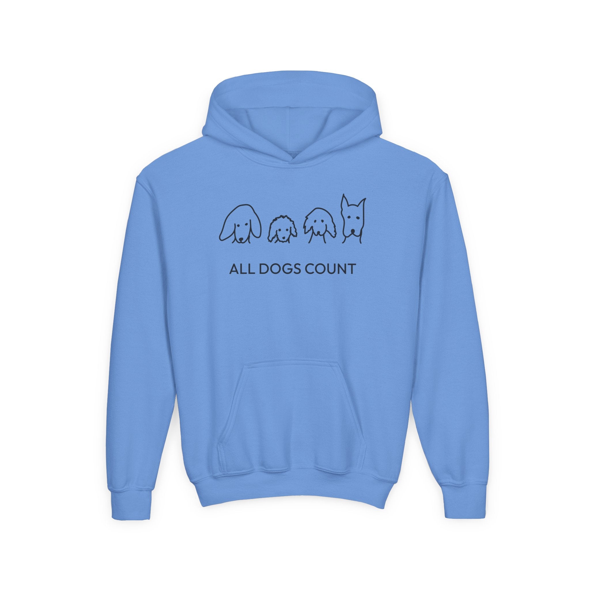 All Dogs Count | Youth Hoodie | Rescue Collection
