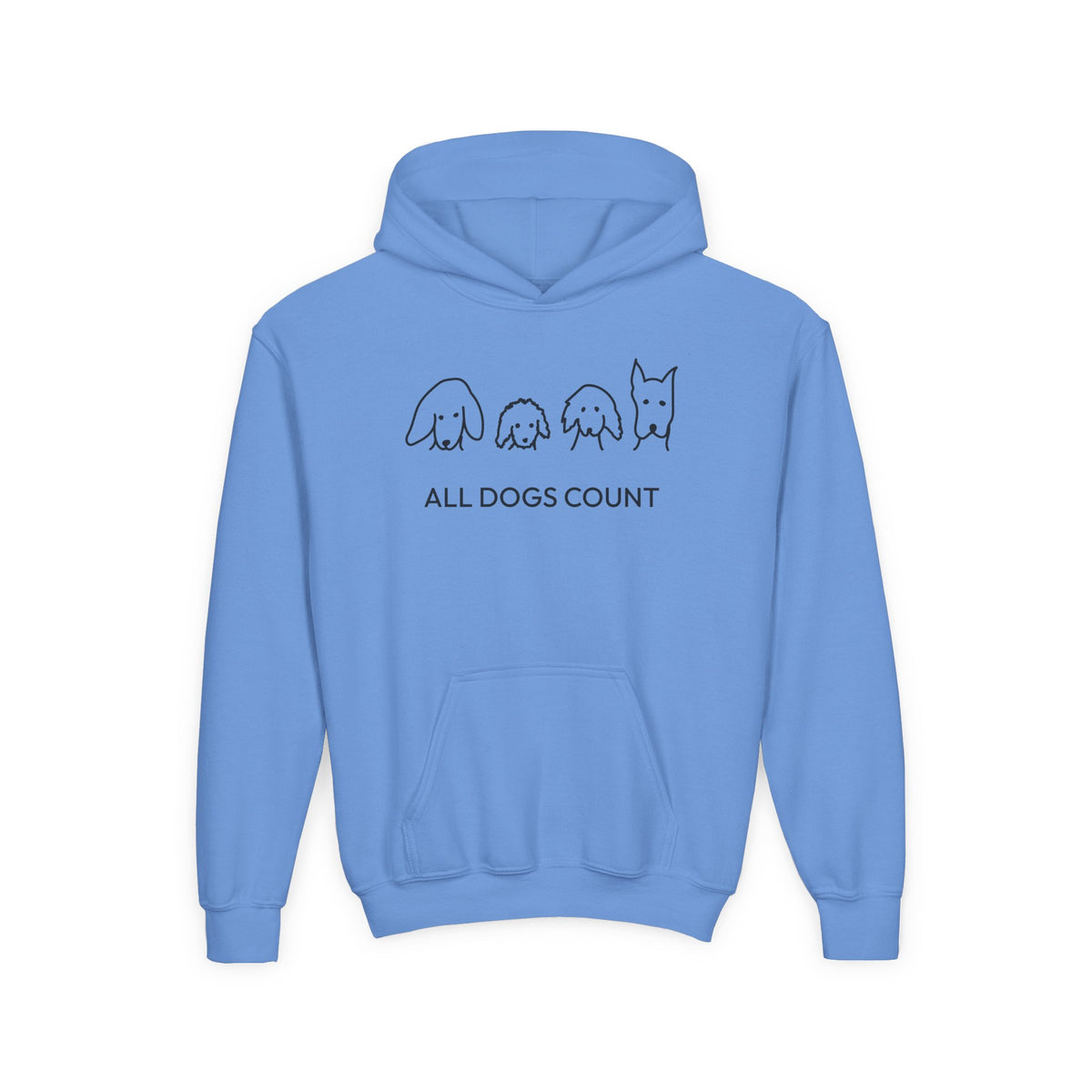 All Dogs Count | Youth Hoodie | Rescue Collection