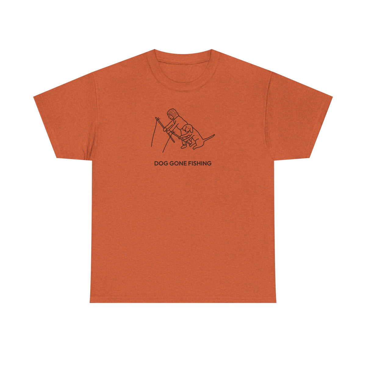 Dog Gone Fishing | Soft Cotton Tee | Summer Collection