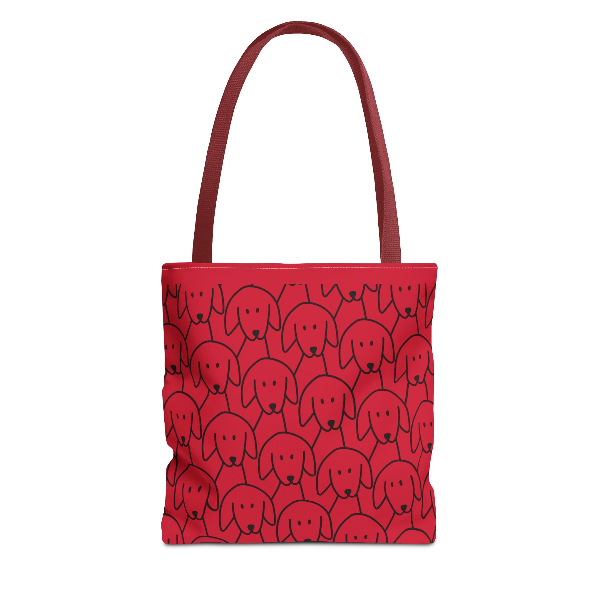 Playful Dog Pattern Tote Bag | 13", 16", 18"