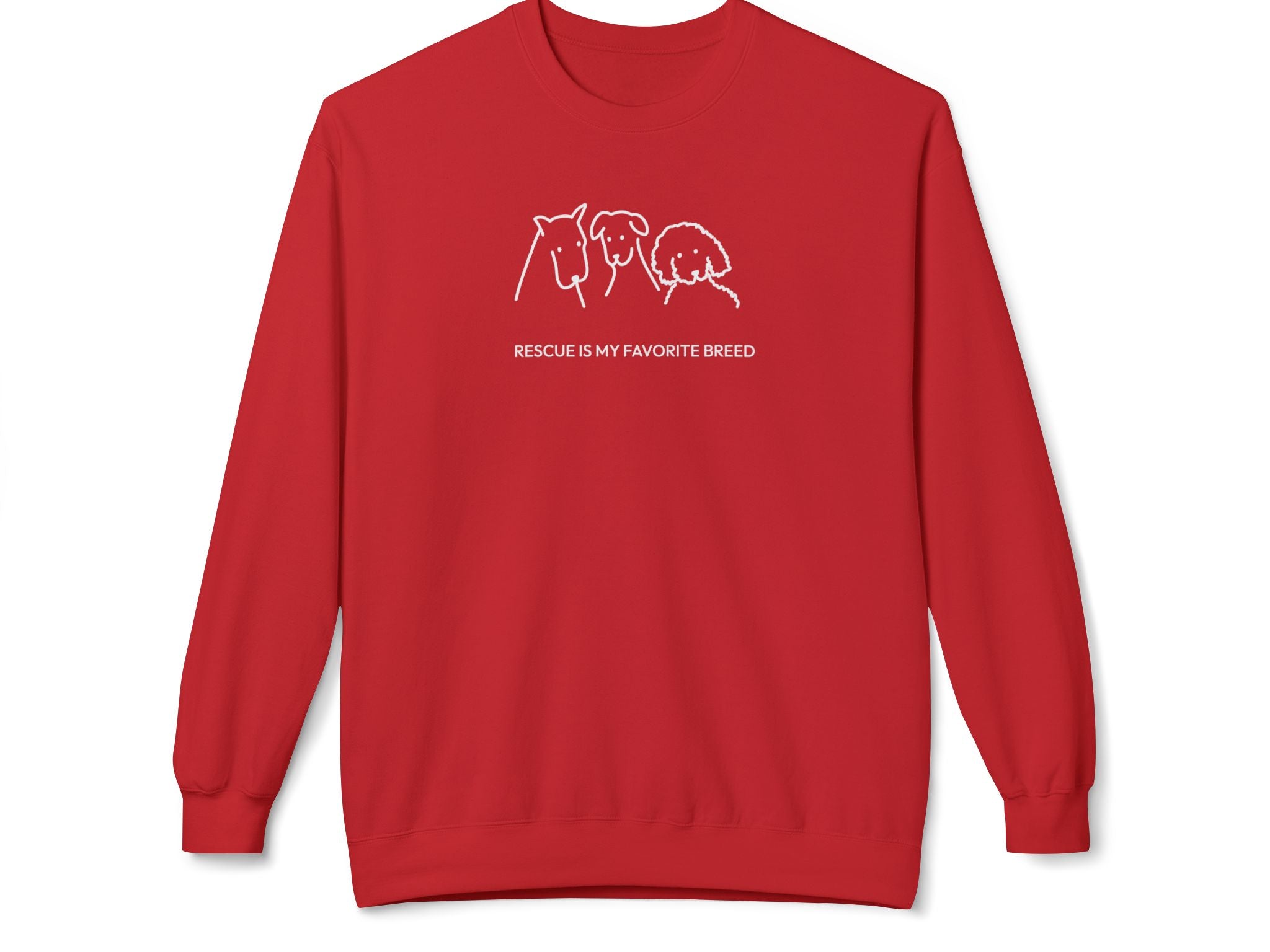Rescue Is My Favorite Breed | Soft Fleece Sweatshirt | Rescue Collection