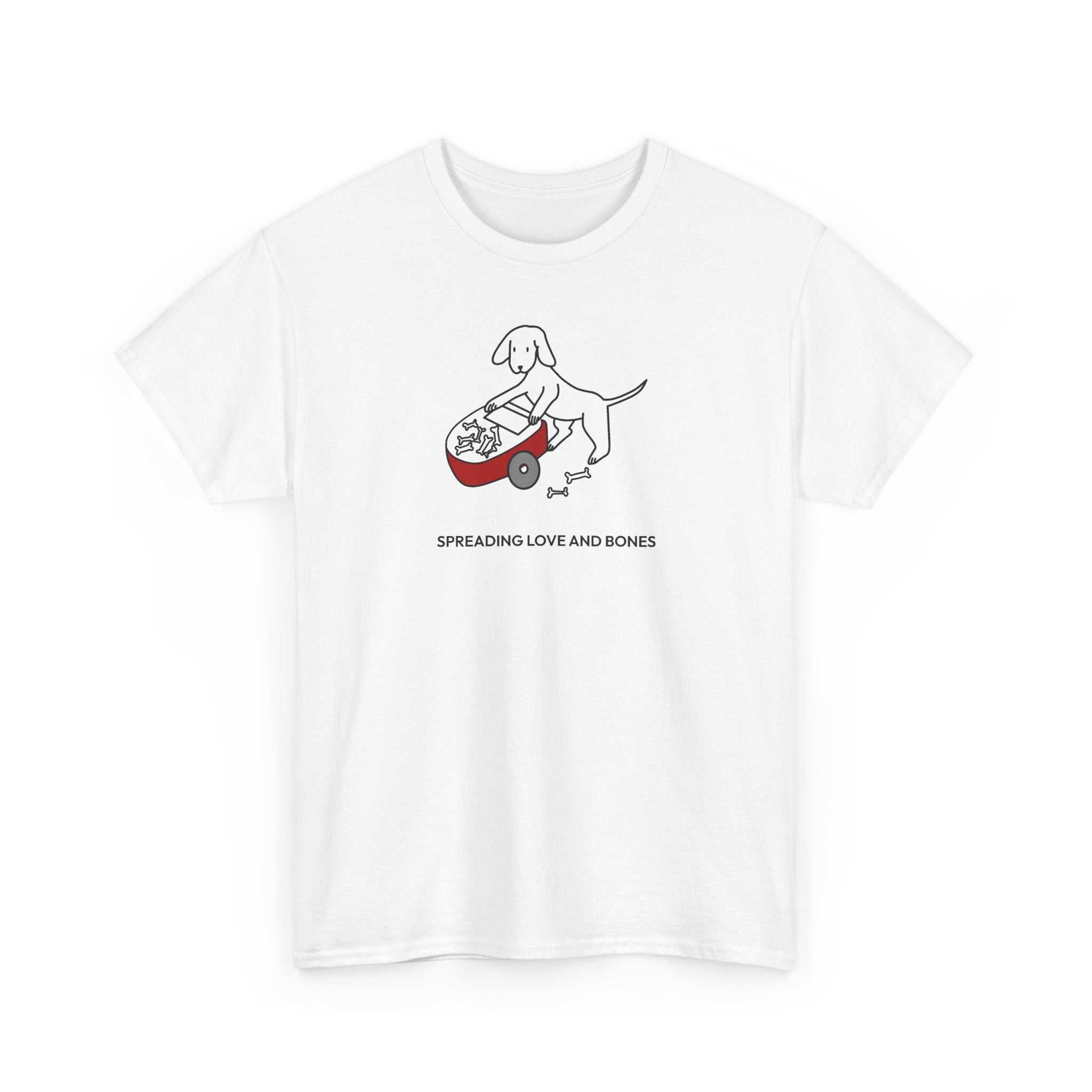 Spreading Love And Bones | Soft Cotton Tee | Color Collection