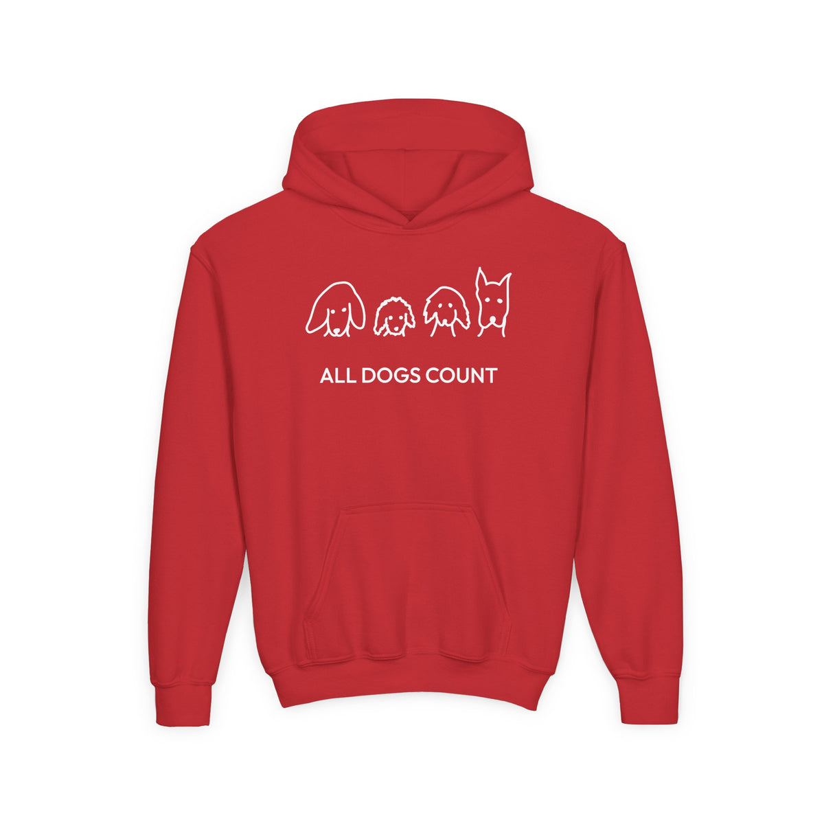 All Dogs Count | Youth Hoodie | Rescue Collection