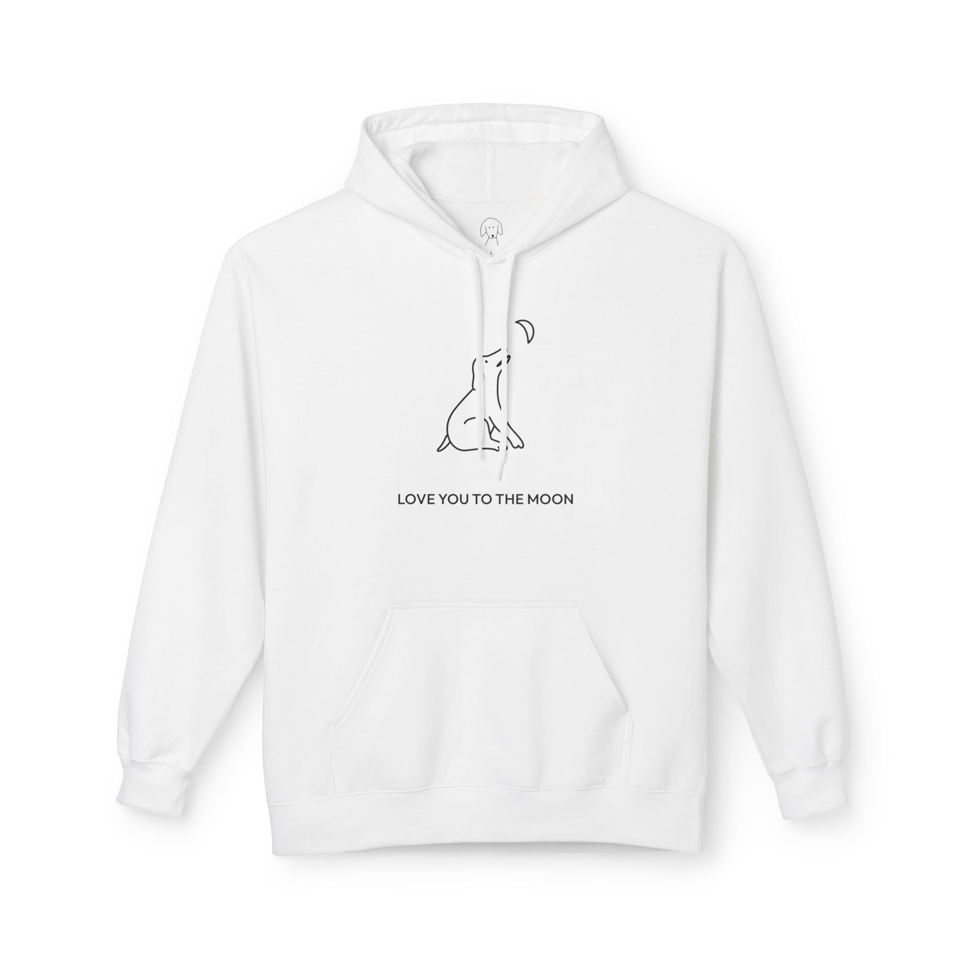 Love You To The Moon | Softstyle Fleece Hoodie