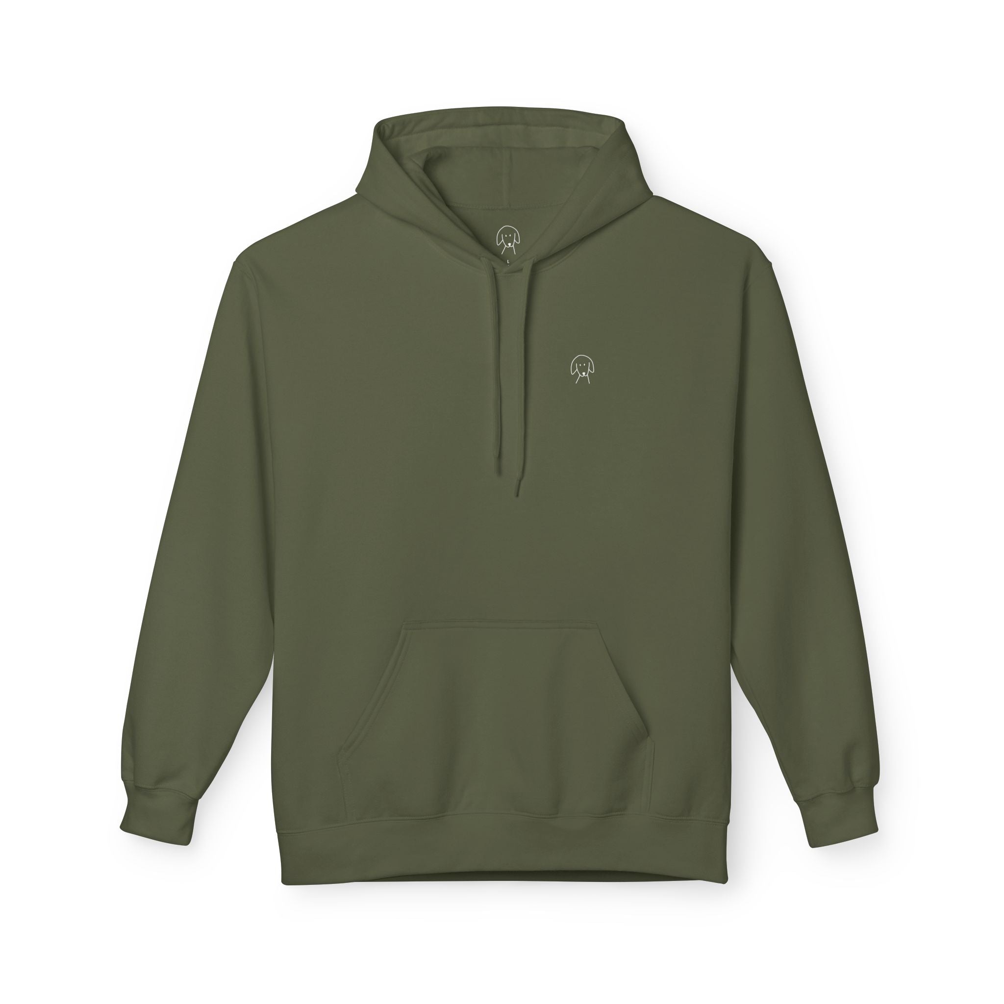 Life Is Better With A Dog -- Hiking (Back Print) | Softstyle Fleece Hoodie | Life Is Better With A Dog Collection