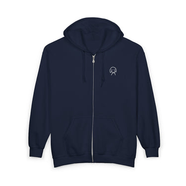 You'll Never Walk Alone (Back Print) | MoreWoof Full Zip Hoodie for Dog Lovers
