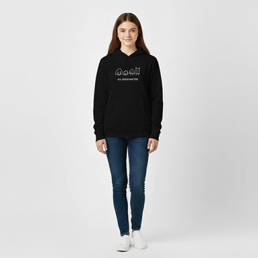 All Dogs Matter | Morewoof Softstyle Fleece Hoodie | Rescue Collection