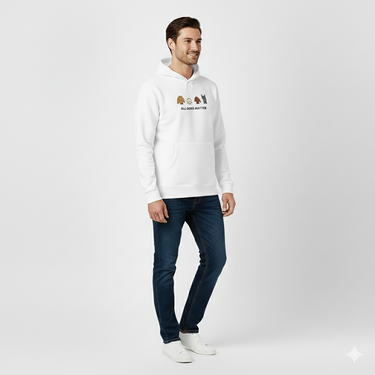 All Dogs Matter | Softstyle Fleece Hoodie | Rescue Collection | Color Collection