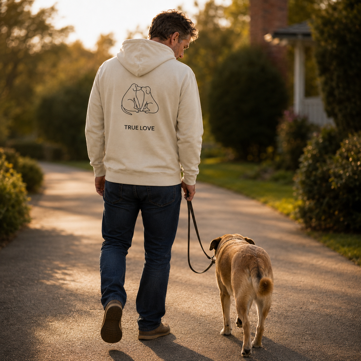 True Love — Softstyle Fleece Hoodie (Back Print)
