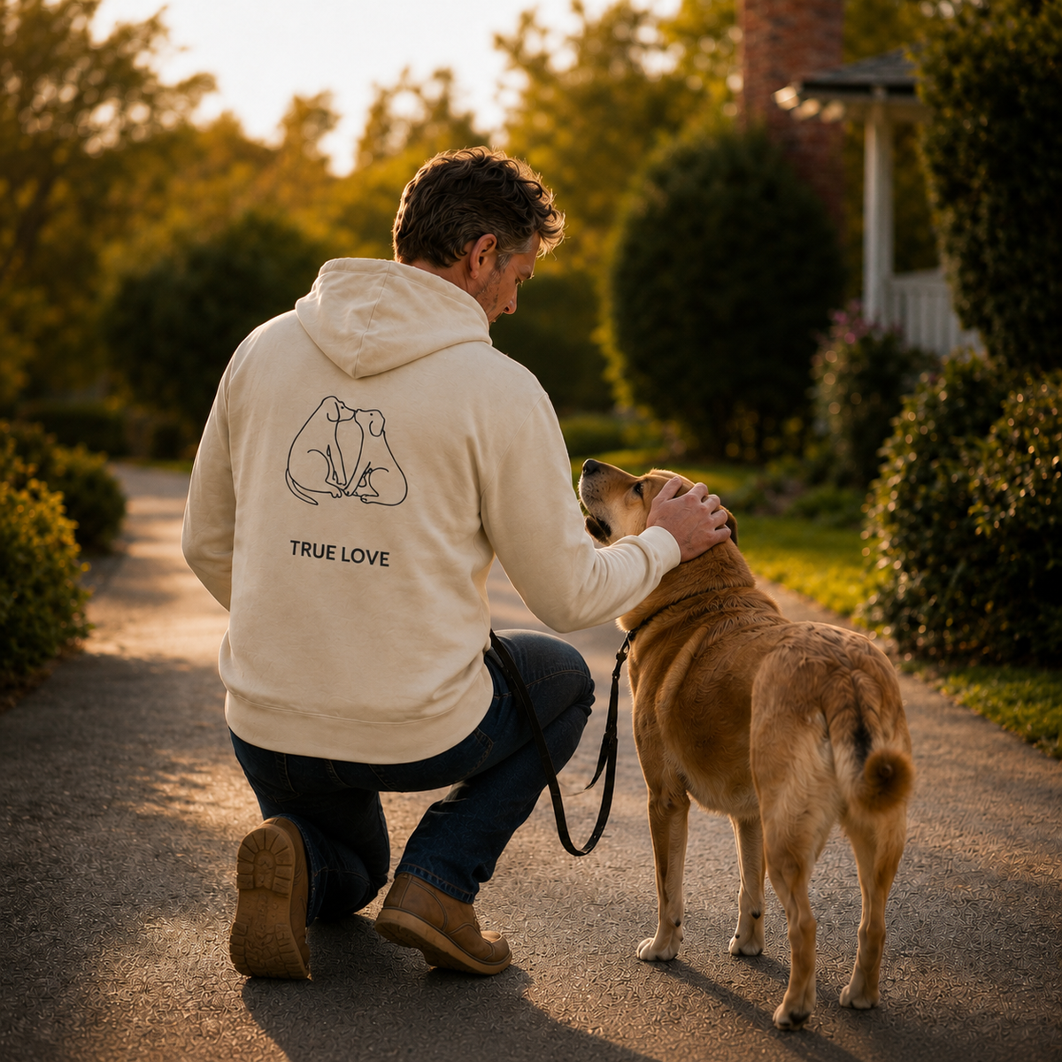 True Love | Softstyle Fleece Hoodie (Back Print)