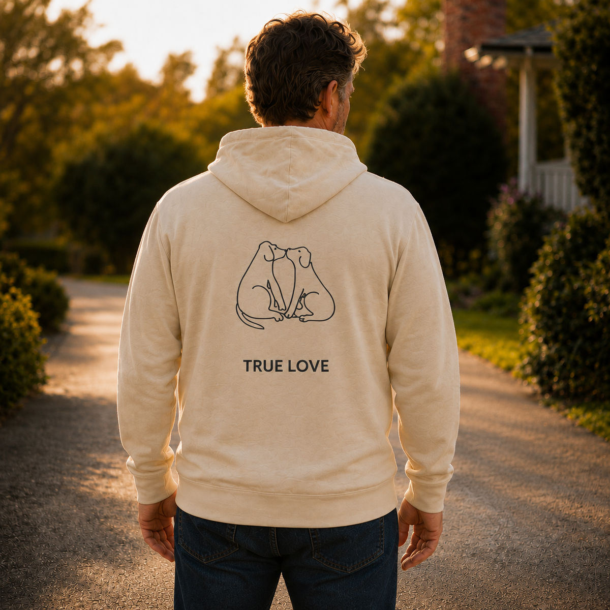 True Love | Softstyle Fleece Hoodie (Back Print)