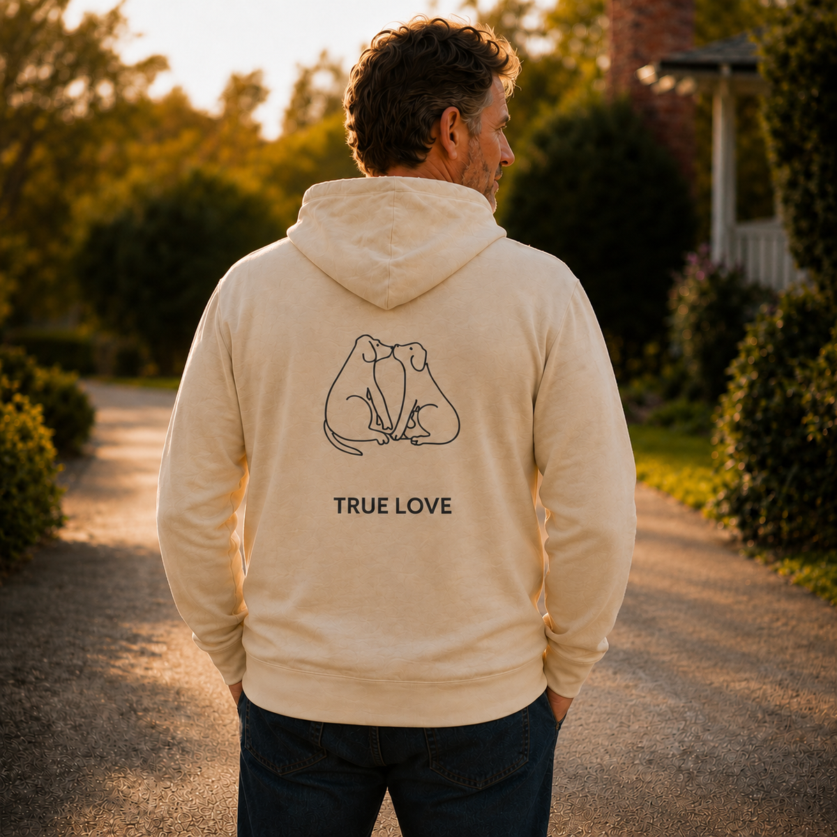 True Love | Softstyle Fleece Hoodie (Back Print)