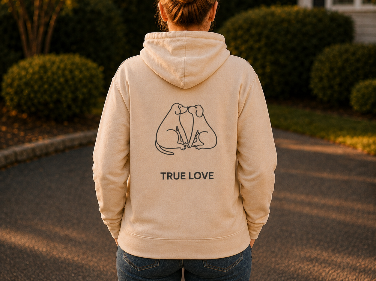 True Love | Softstyle Fleece Hoodie (Back Print)