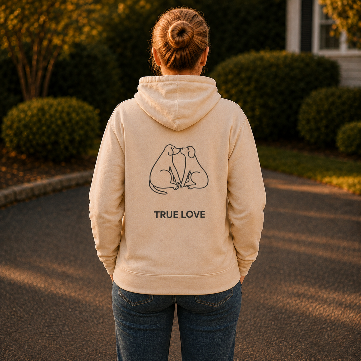 True Love | Softstyle Fleece Hoodie (Back Print)