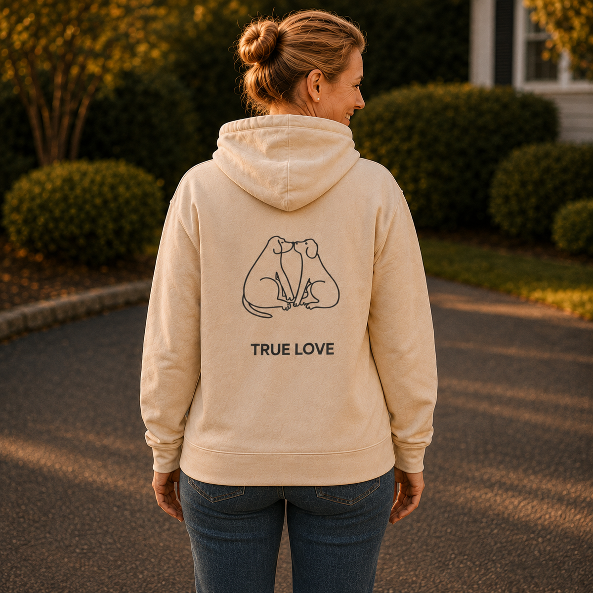 True Love | Softstyle Fleece Hoodie (Back Print)
