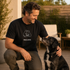 MoreWoof Cat Kisses t-shirt - two dogs nuzzling nose to nose