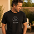 MoreWoof Cat Kisses t-shirt design: two dogs nuzzling nose to nose