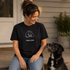 Cat Kisses t-shirt, artwork of two dogs nuzzling nose to nose